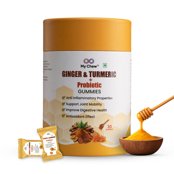 Ginger & Turmeric + Probiotic Gummies