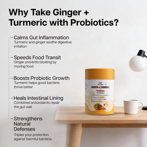 Ginger & Turmeric + Probiotic Gummies