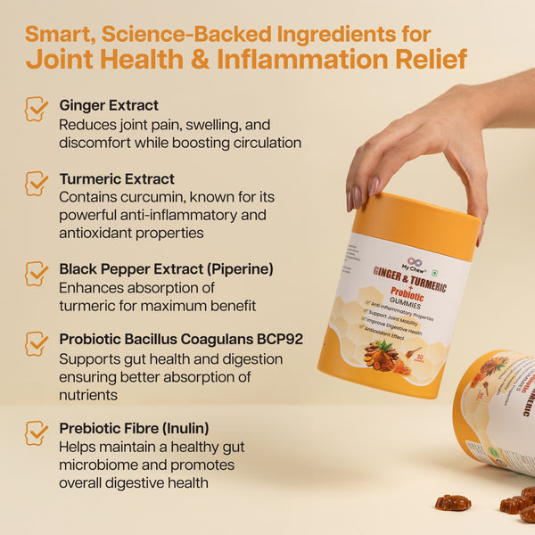 Ginger & Turmeric + Probiotic Gummies