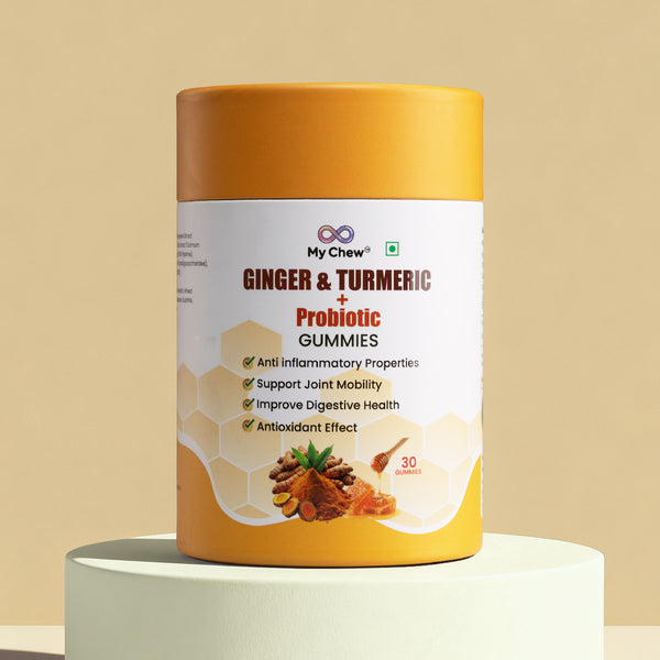 Ginger & Turmeric + Probiotic Gummies